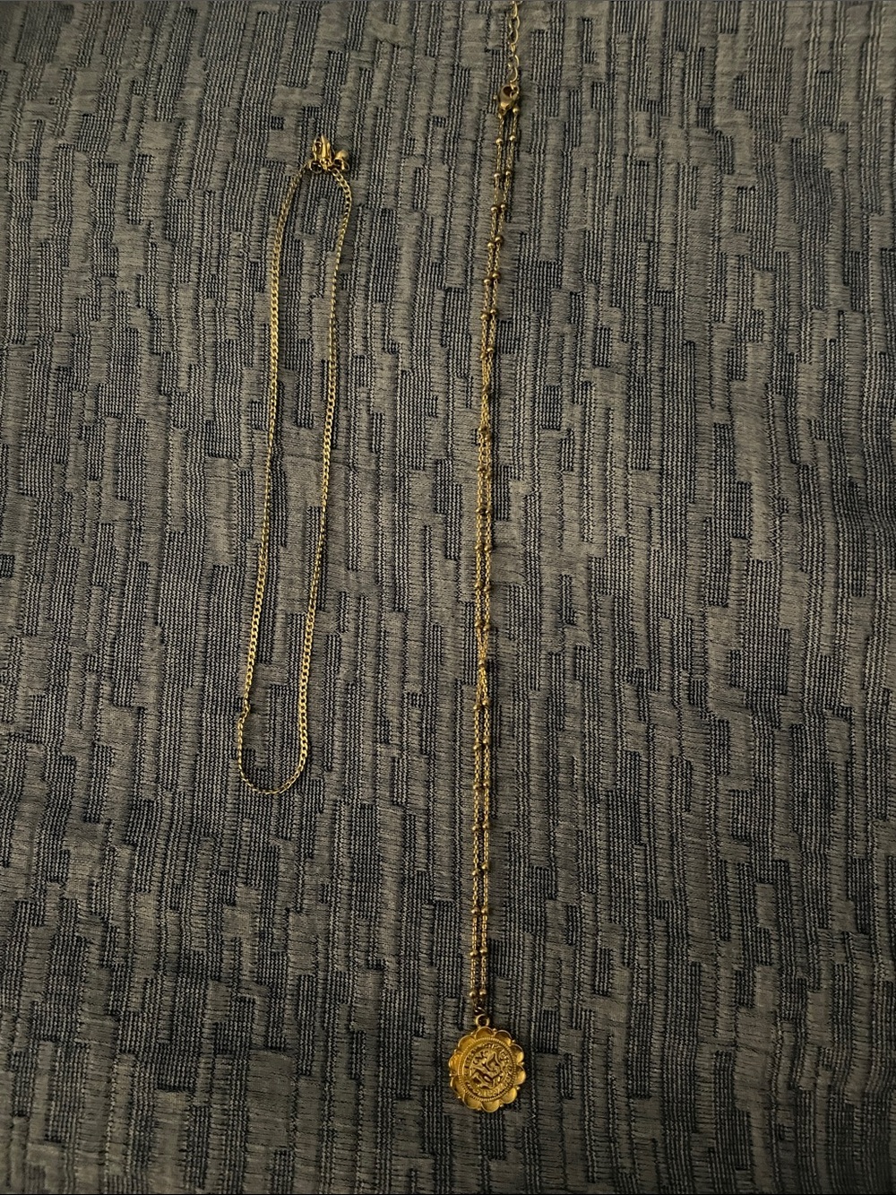 Uncommon James Gold Floral Medallion Necklace